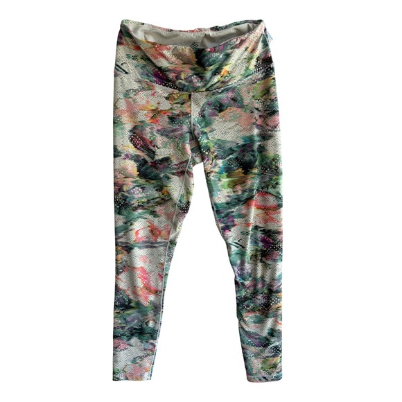 Prana Pants - Prana Womens Yoga Leggings Small Multicolor Abstract Geometric Print‎ Activewear